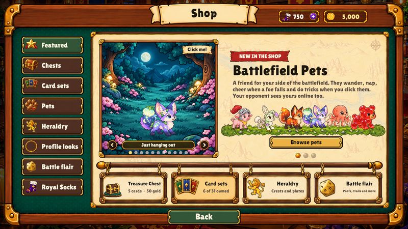 The shop: battlefield pets